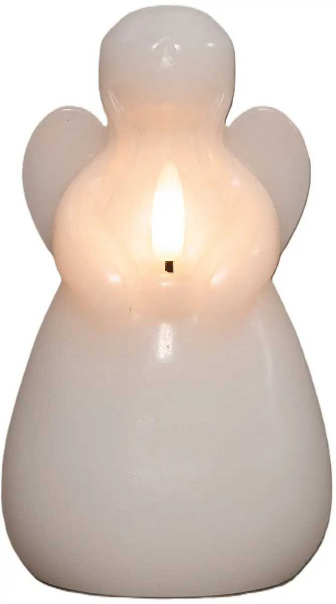 Anna's Collection LED Engel Kaars Wit 14x8cm