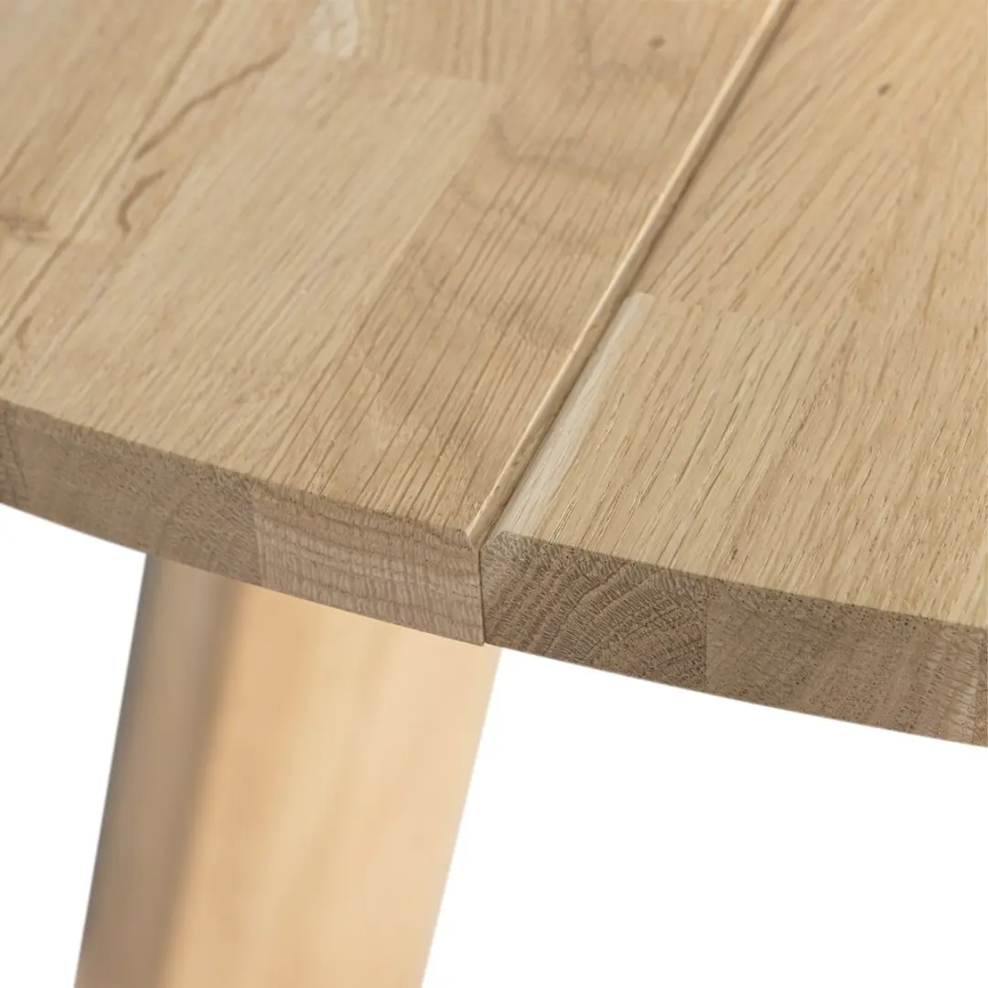 WOOOD Rhonda Eettafel - Ø150cm - Eiken - afbeelding 4 van 6
