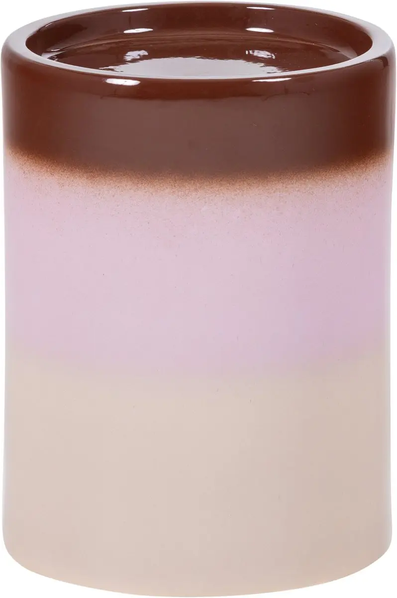 WOOOD Ollo Bijzettafel Ø35cm Keramiek Roze/Bruin