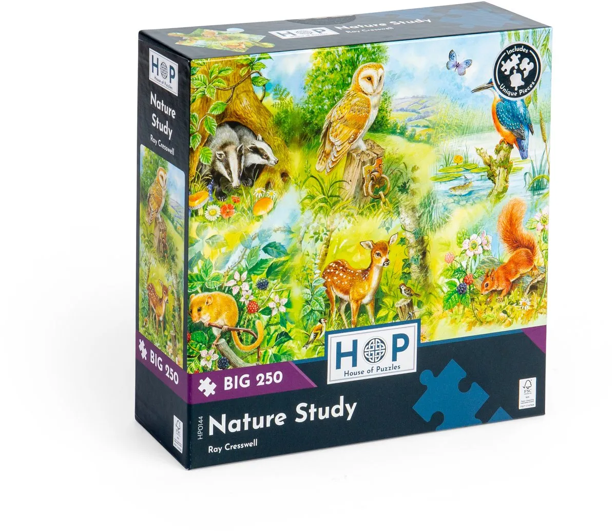House of Puzzles Meadow Nature Study 250 Stuks HP0144 - Multicolor