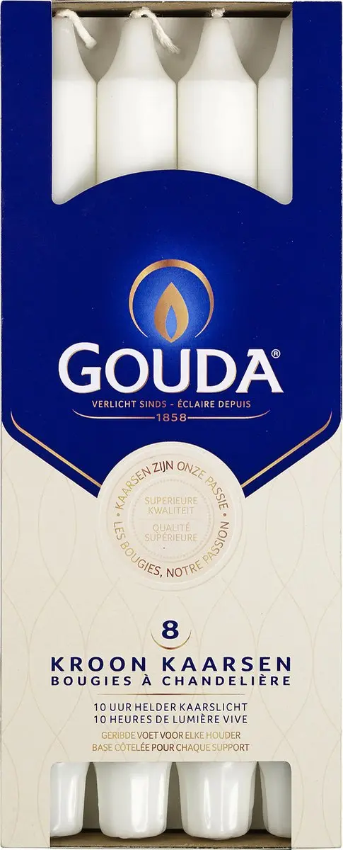 Gouda Kroonkaarsen 24cm