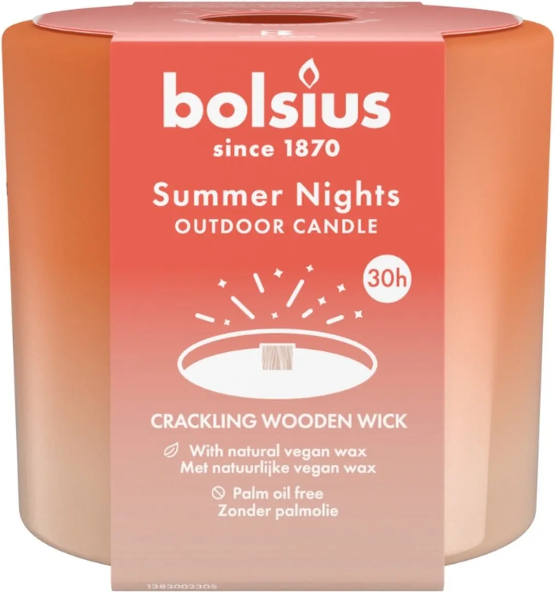 Bolsius Buitenkaars Summer Nights Ivoor