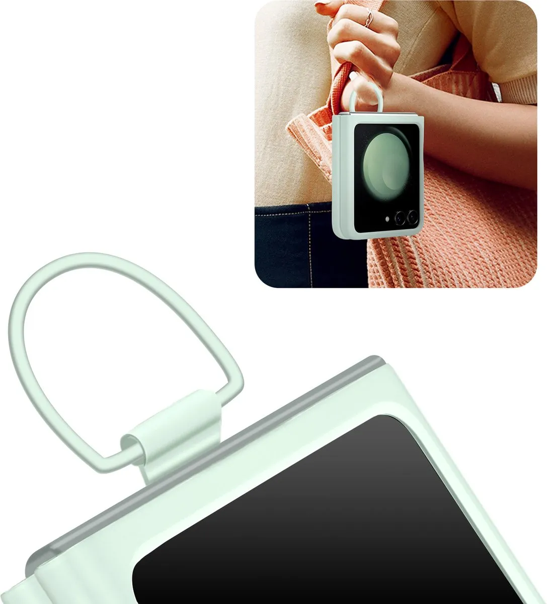 Samsung Galaxy Z Flip5 Silicone Hoes Ocean Green EF-PF731TM