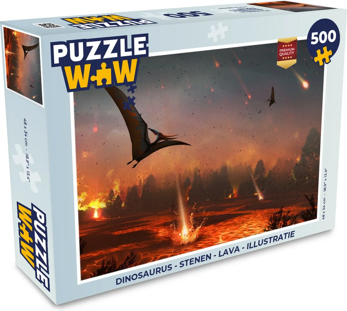 PuzzleWow Dinosaurus Legpuzzel 500 Stuks