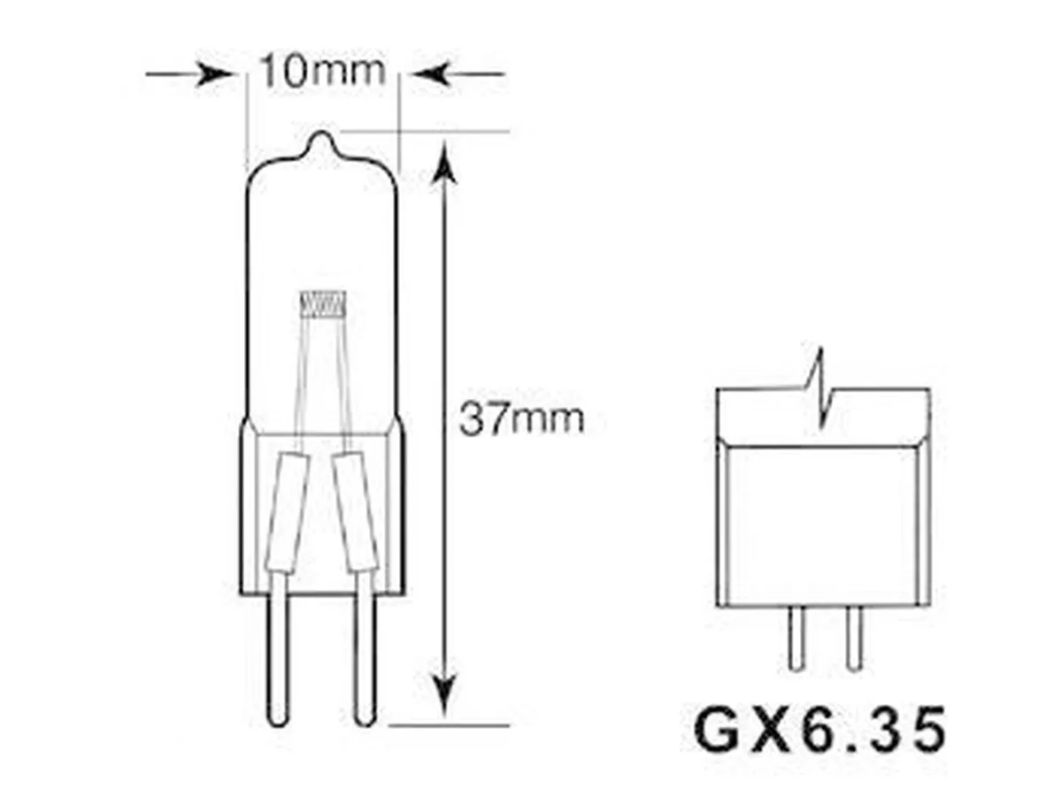 Philips Focusline Halogeenlamp E3988 50W - Helder glas