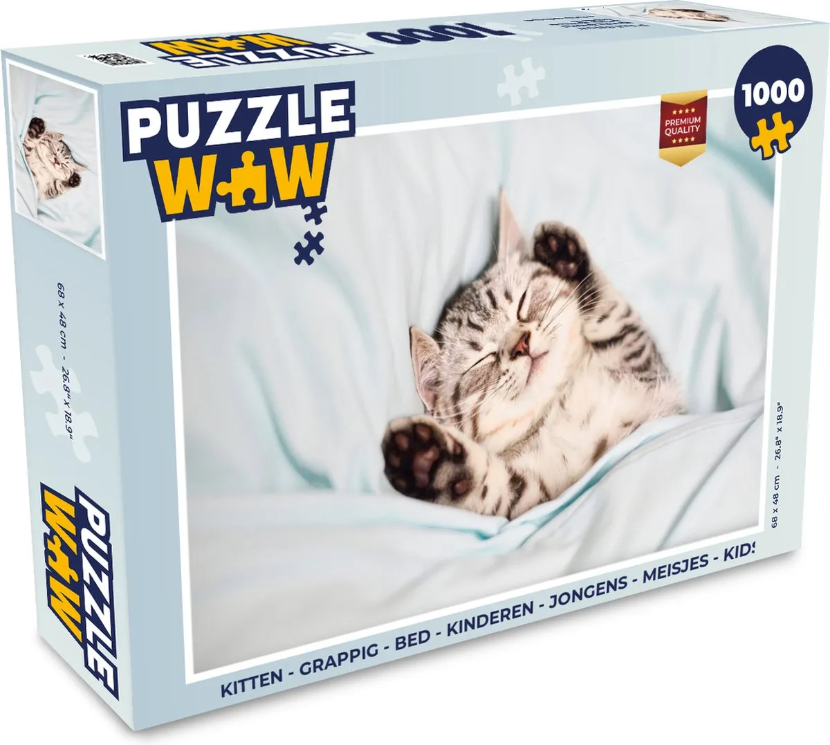 PuzzleWow Kitten Bed Puzzel 1000 Stuks