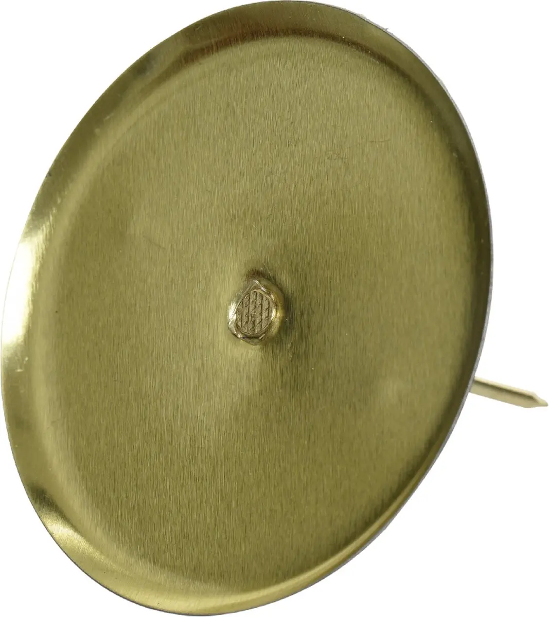 Kandelaar ijzer d8h4.50 cm l.goud
