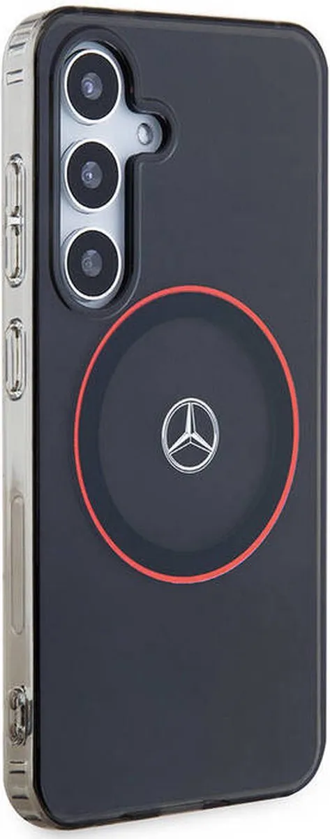 Mercedes-Benz Double Layer Back Case S24 - MagSafe - Zwart/Rood