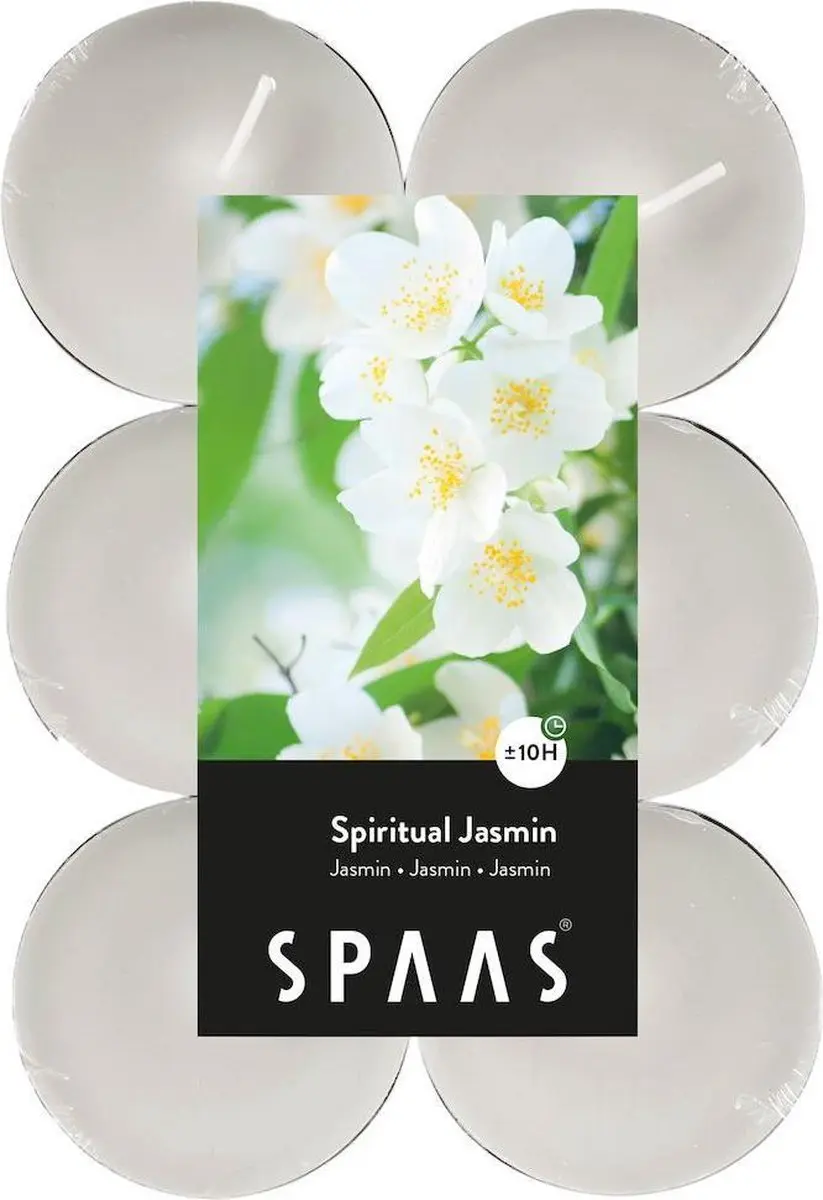 SPAAS 12 Maxi Theelichten Geur, ± 10 uur