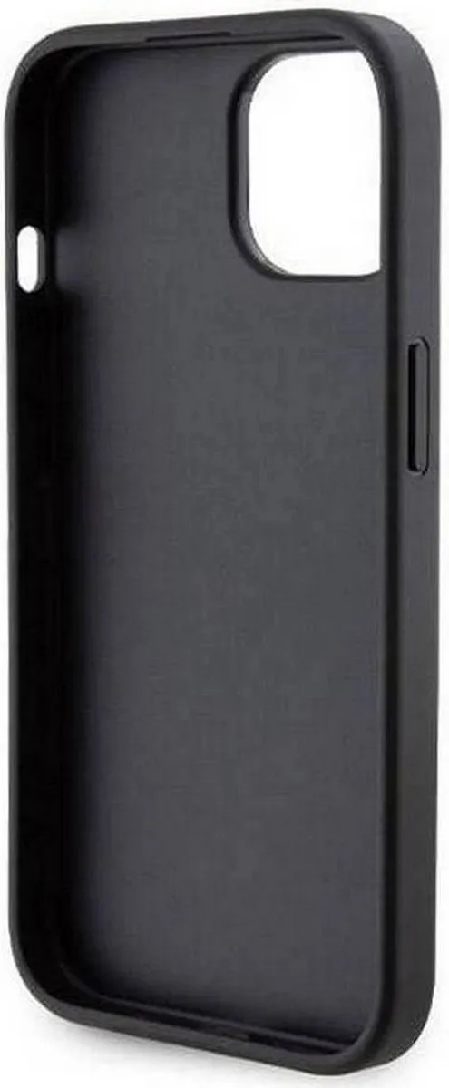 Ferrari Grip Stand Back Case - iPhone 15 - Zwart