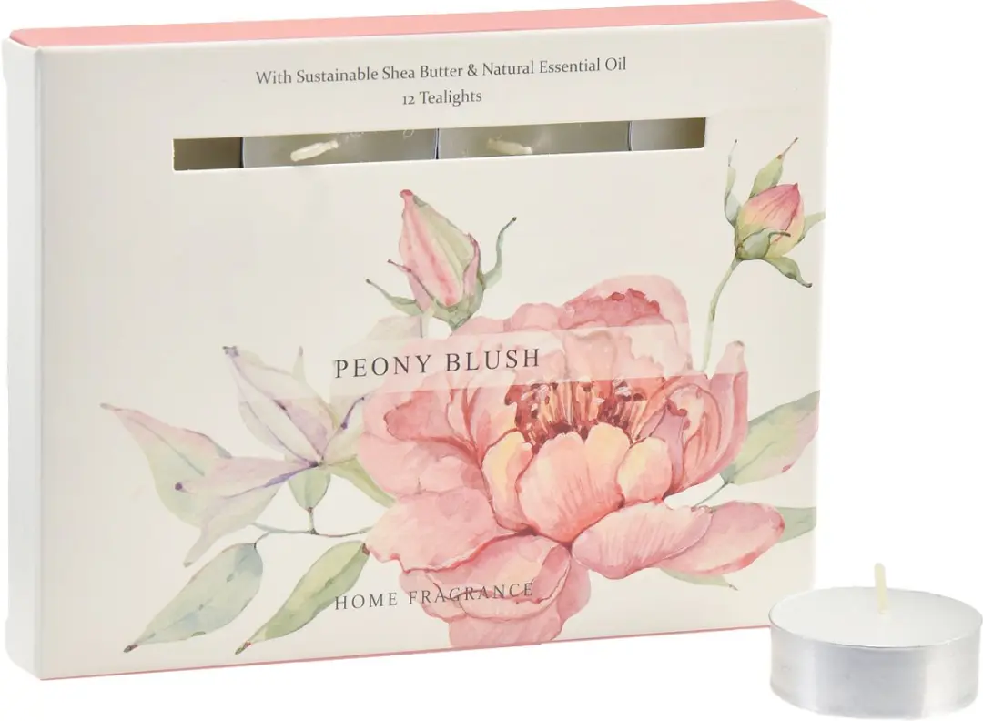 Theelichten Peony Blush 12 stuks