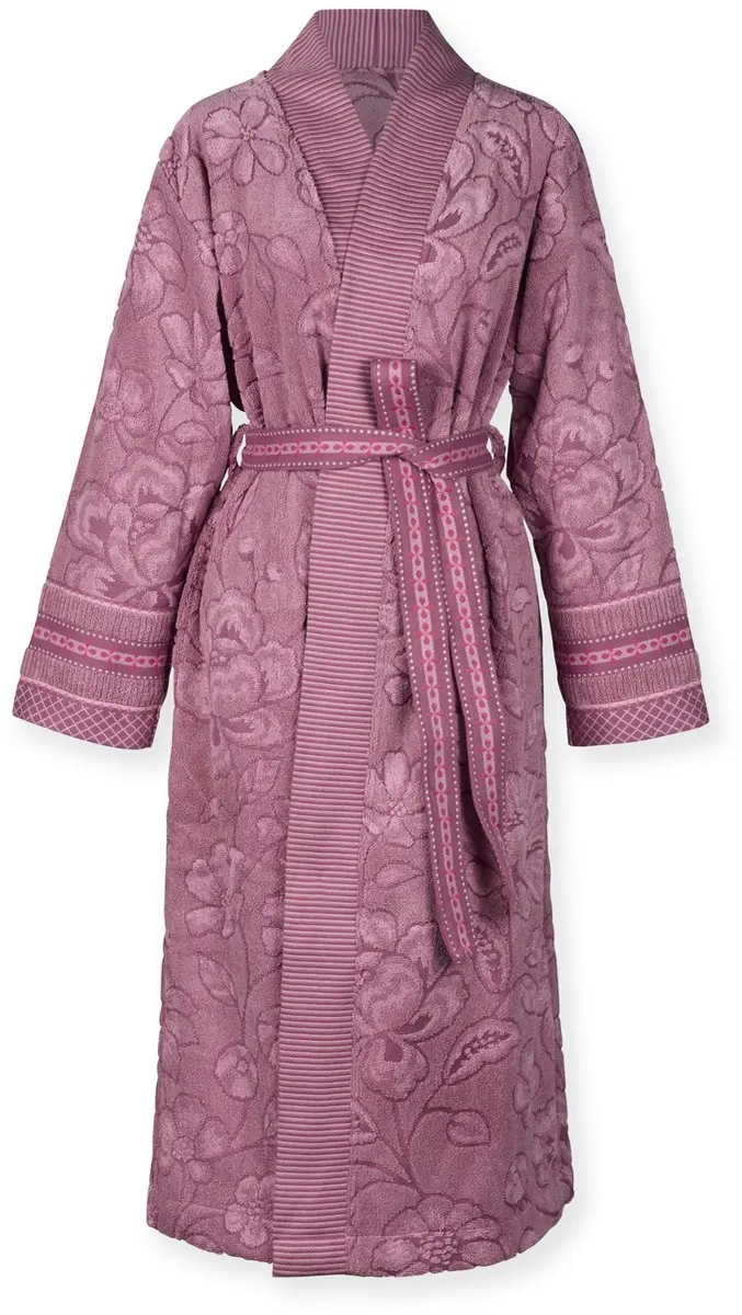 Pip Studio Jasmin Jacquard Badjas Licht roze S