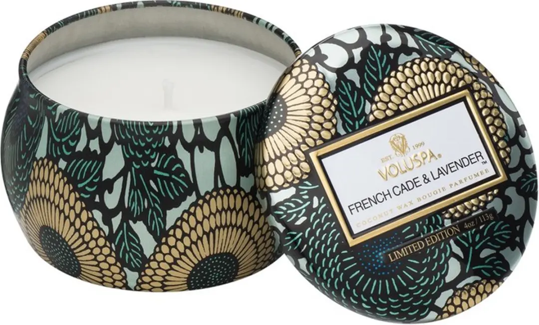 Voluspa Japonica Collection French Cade & Lavender Mini Kaars 113g - afbeelding 3 van 4