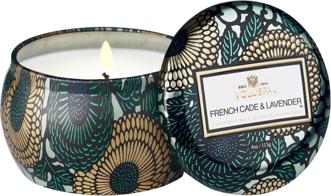 Voluspa Japonica Collection French Cade & Lavender Mini Kaars 113g