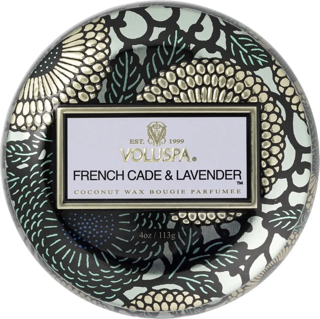 Voluspa Japonica Collection French Cade & Lavender Mini Kaars 113g - afbeelding 2 van 4