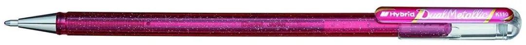 Pentel Hybrid Dual Metallic Afgetopte gelpen Fijn Metallic, Roze 1 stuk(s)