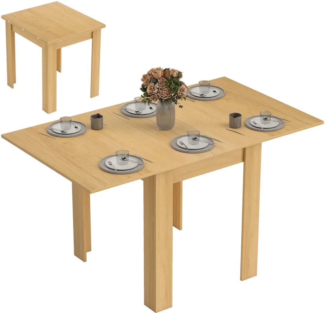 HOMCOM Uitschuifbare Eettafel