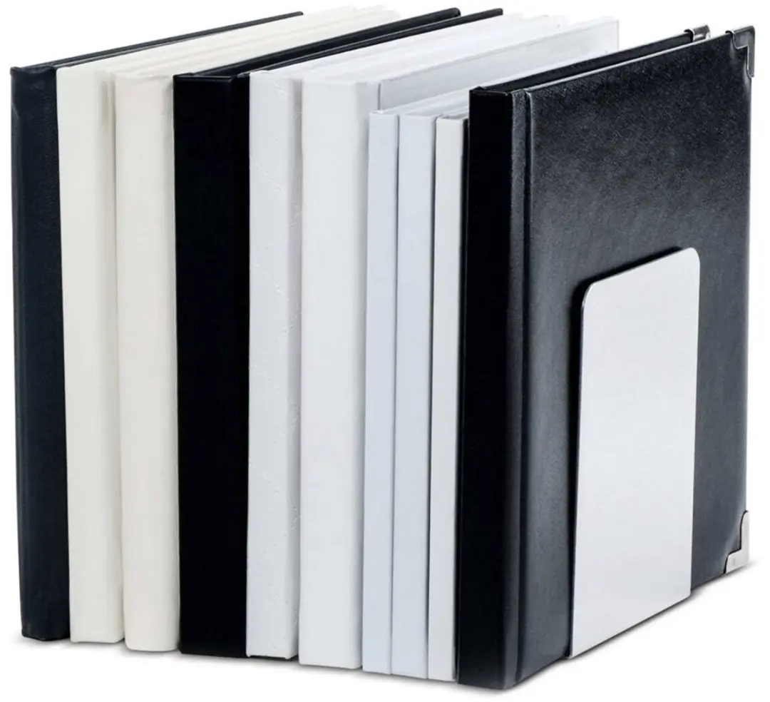 MAUL Boekensteunen Aluminium 10x10x13cm - 2 Stuks - afbeelding 2 van 6