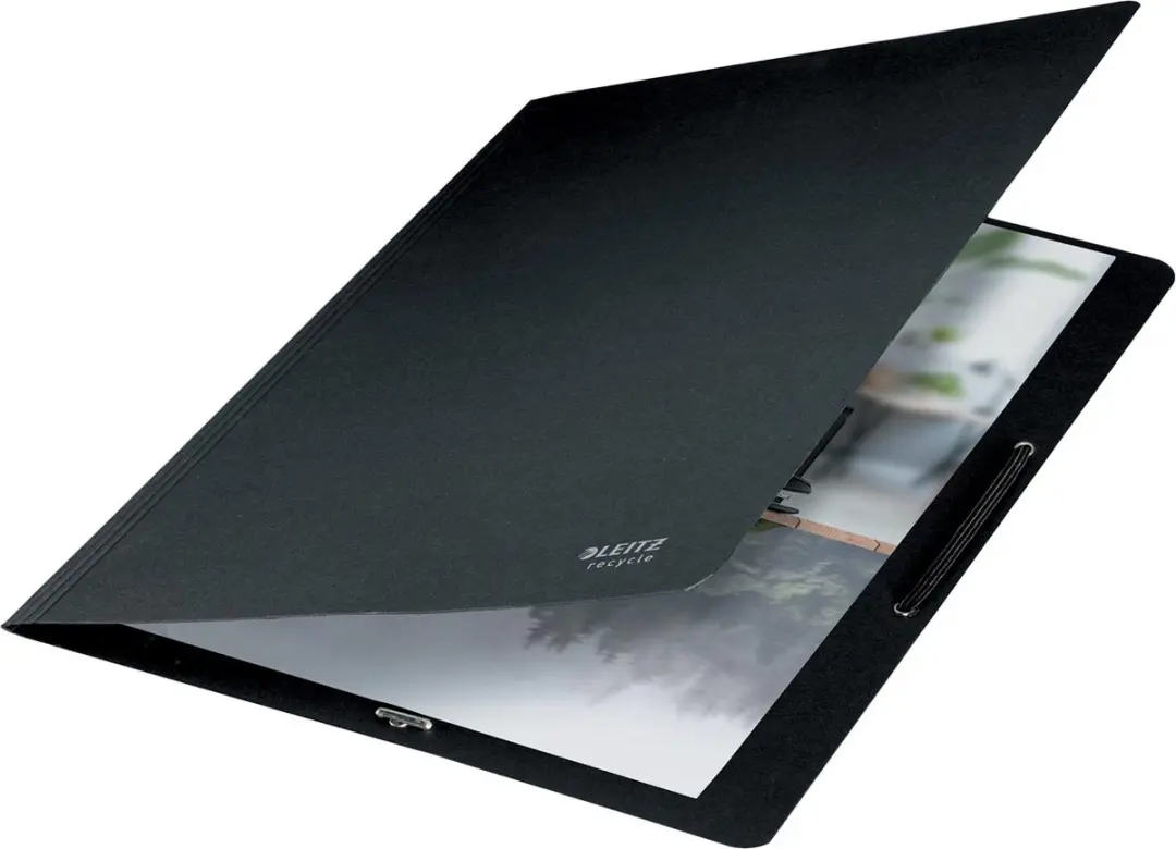 Leitz Recycle elastomap zonder kleppen, uit karton, ft A4, zwart 10 stuks