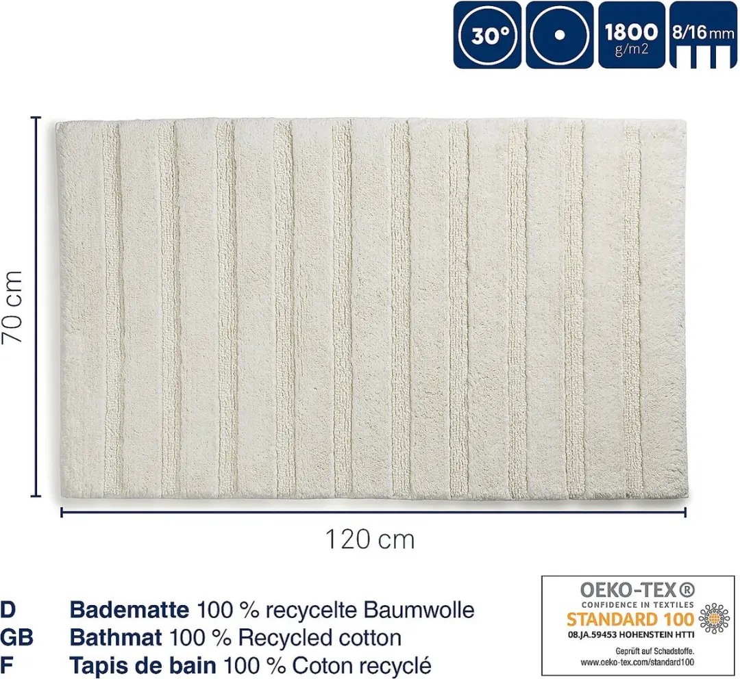 Kela Megan Badmat 120x70cm Terrabruin - afbeelding 6 van 6