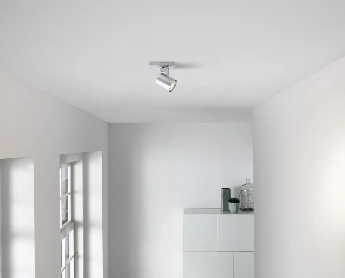 Philips Runner Opbouwspot Aluminium - Warmwit 4.6W GU10