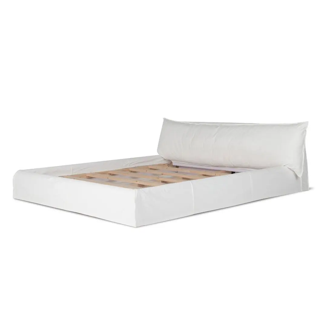 Loberon Cottonwood Bedovertrek Eenpersoons wit - afbeelding 3 van 4