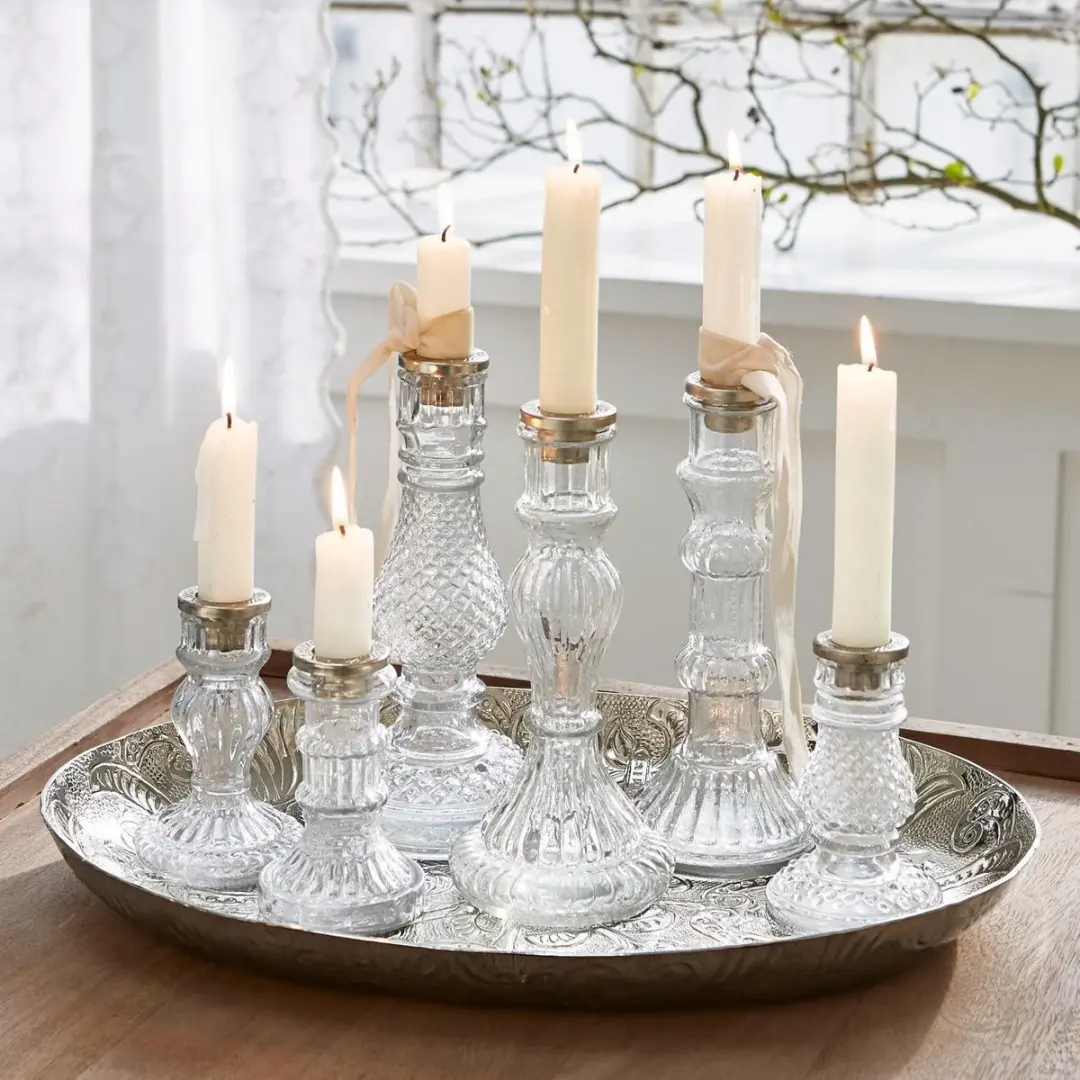 Loberon Youna Kandelaar - 6 Stuks - Ø9cm - afbeelding 3 van 3