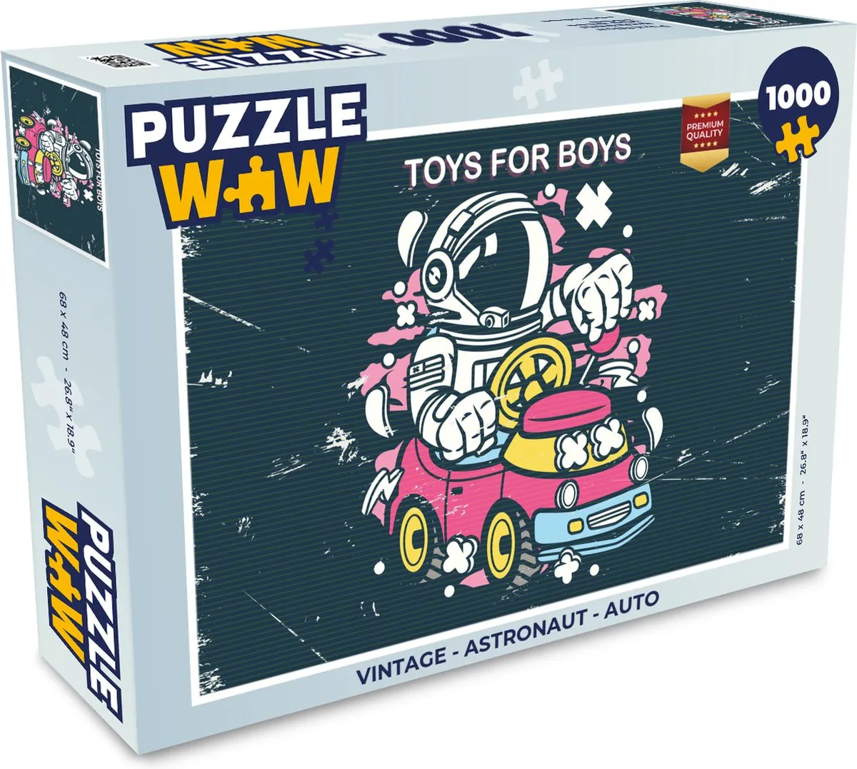 PuzzleWow Vintage Astronaut Legpuzzel 1000 Stuks