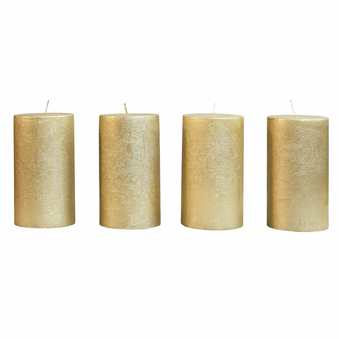Loberon Braga Kaarsen - 4 Stuks Goudkleurig - afbeelding 2 van 4