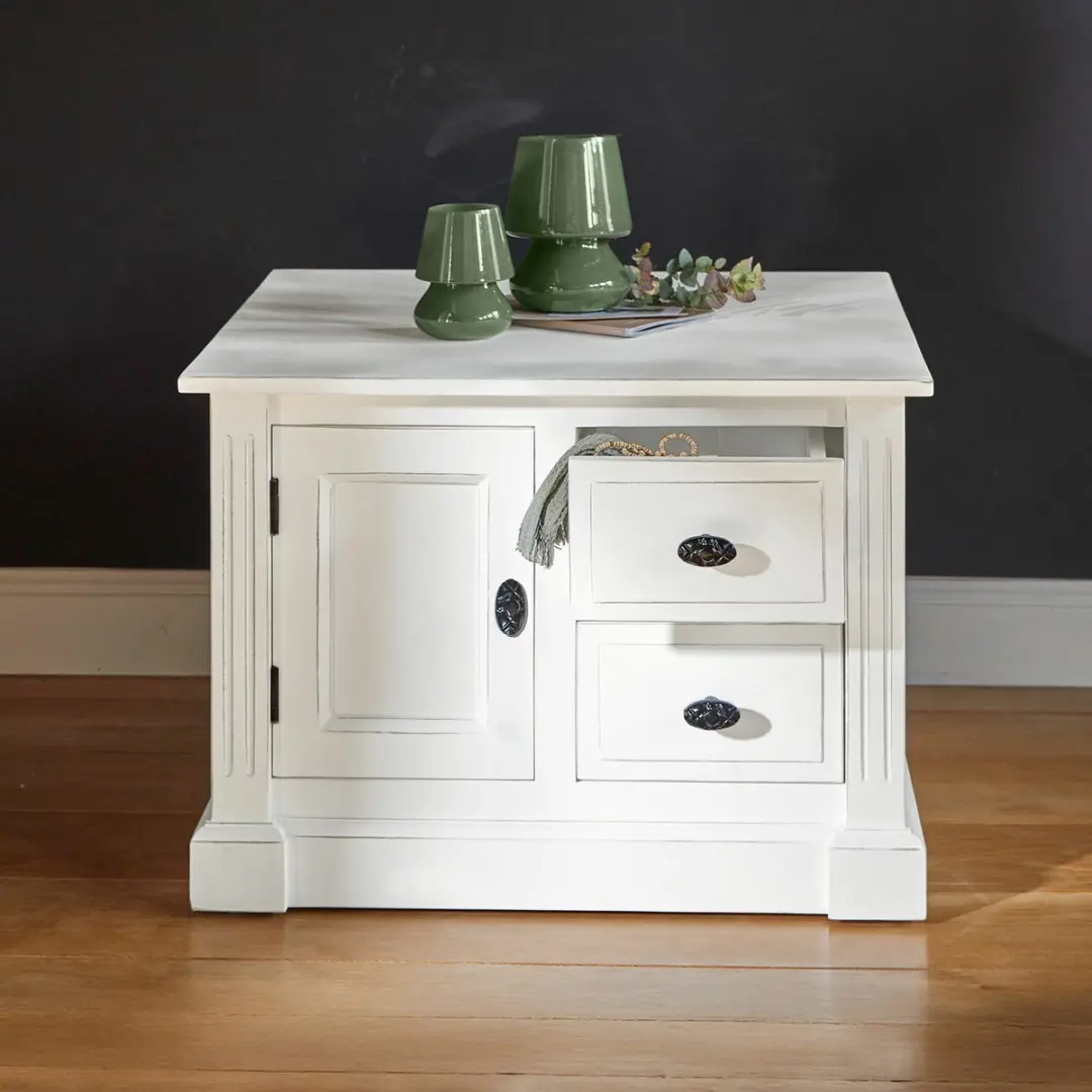 Loberon Lune Sauvage Salontafel - Antiekwit - afbeelding 2 van 6