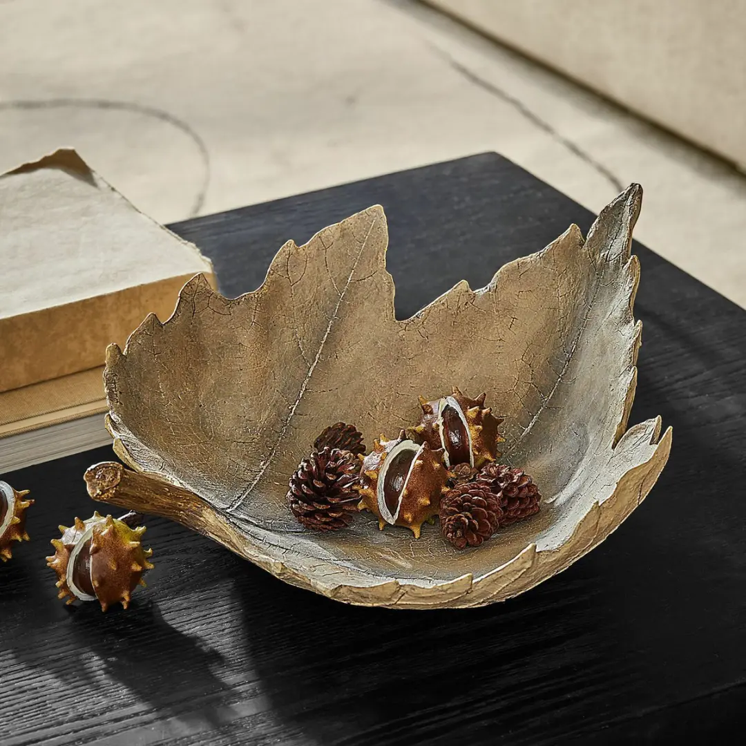Loberon Vibius Decoratieve schaal - beige - afbeelding 3 van 3