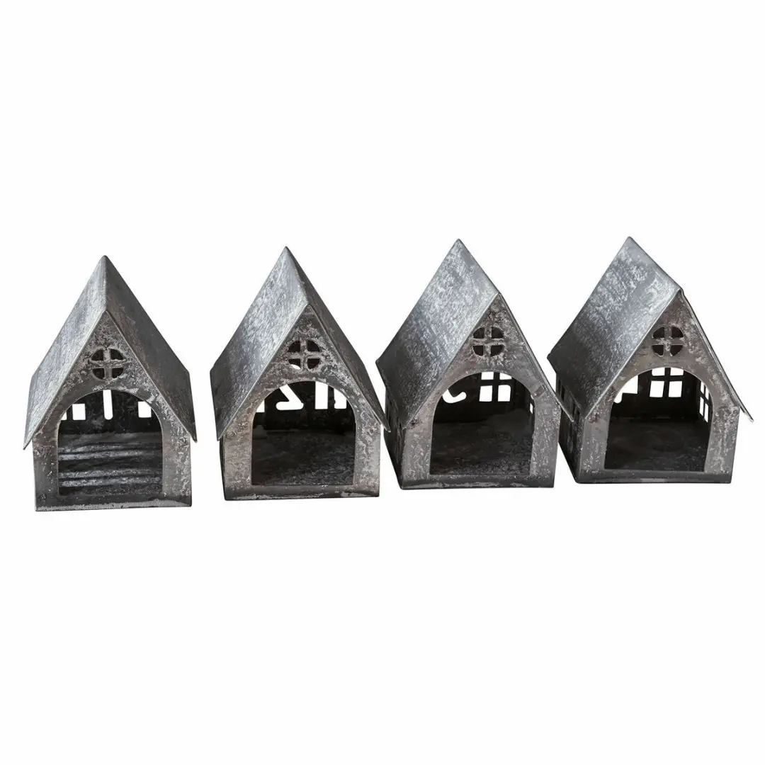 Loberon Windlichtje Ivolere Antiekgrijs - 4 Stuks - afbeelding 5 van 5
