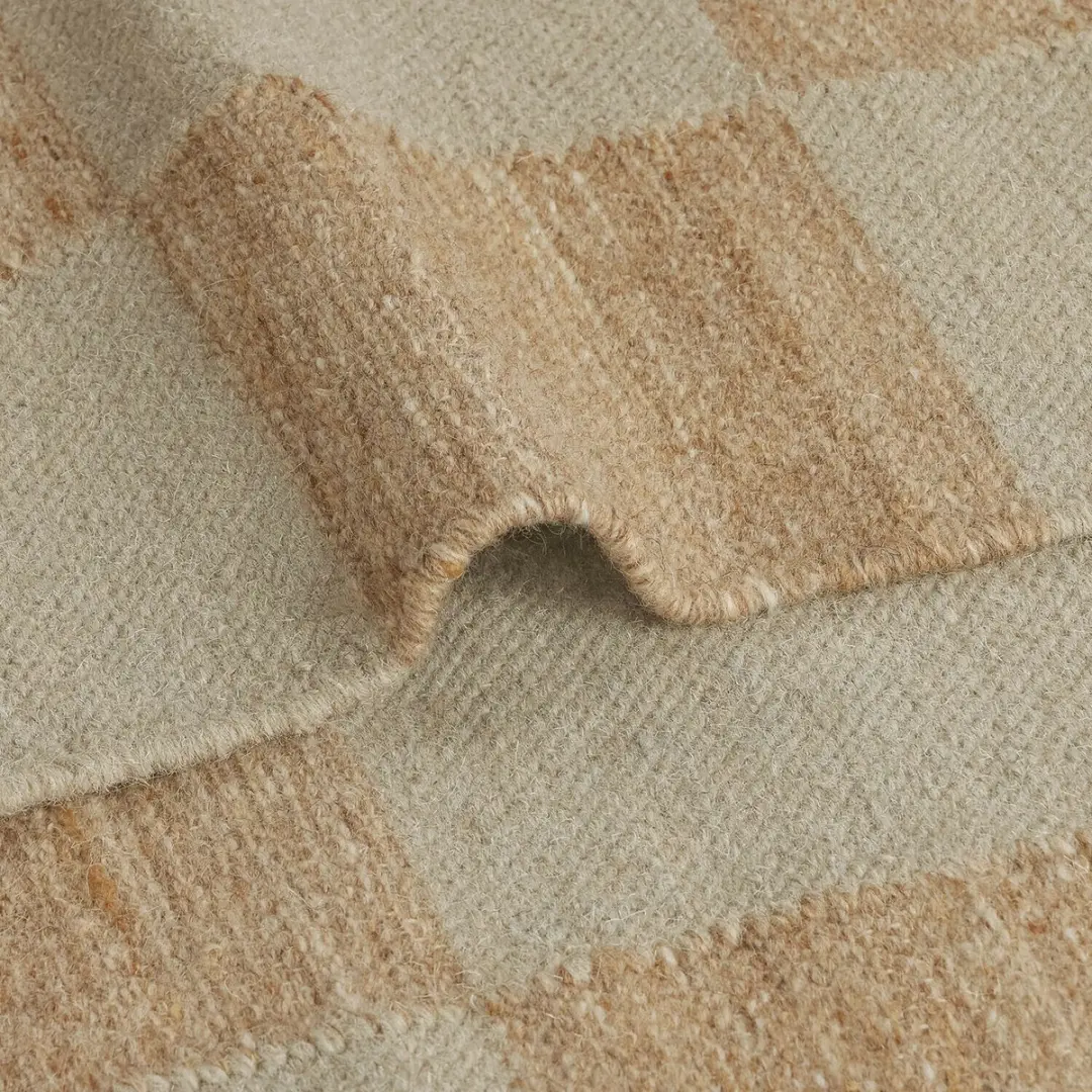 Loberon Nexari Vloerkleed - bruin/crème - afbeelding 5 van 6