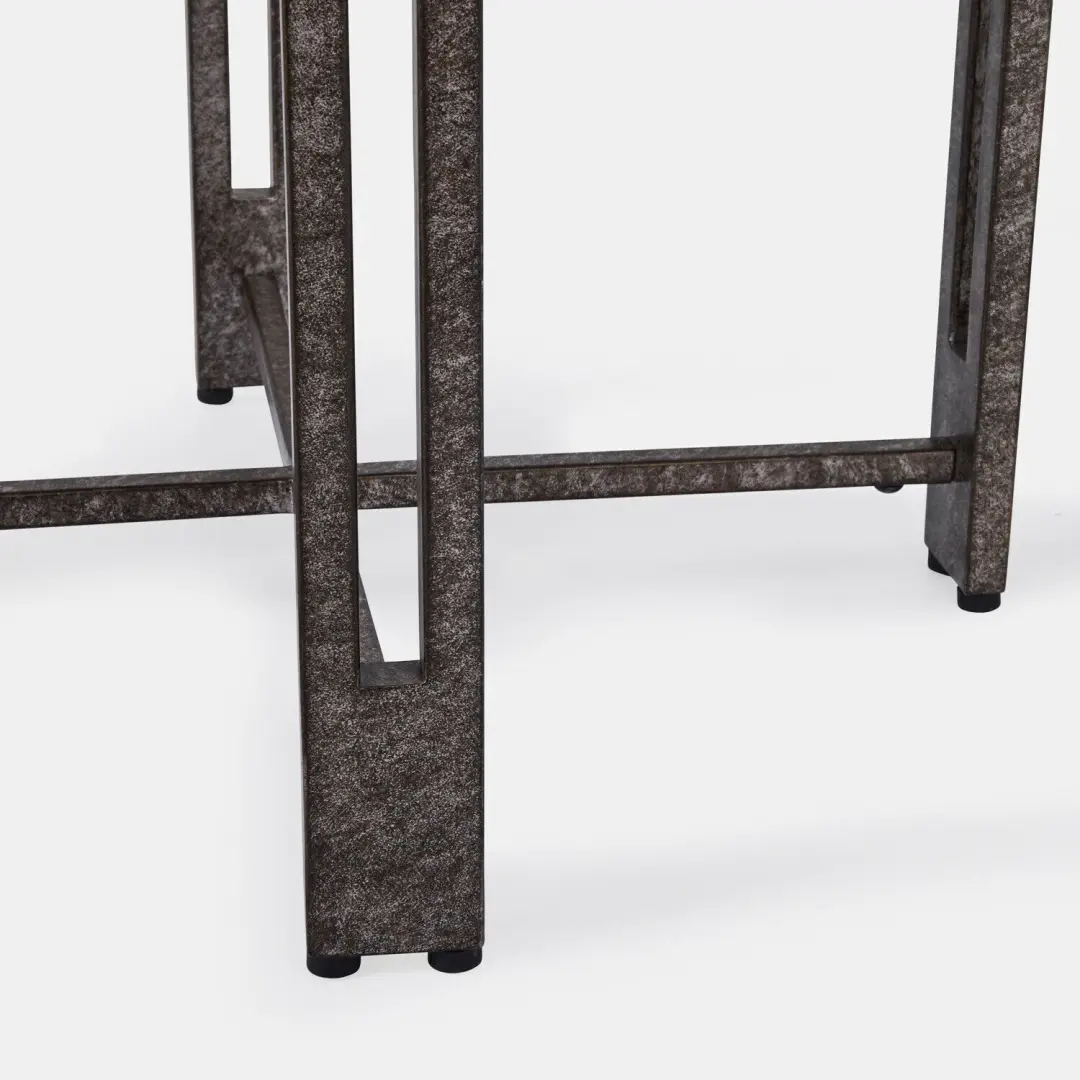 Loberon Rawside Bijzettafeltje 45cm - Antiekzwart - afbeelding 3 van 6