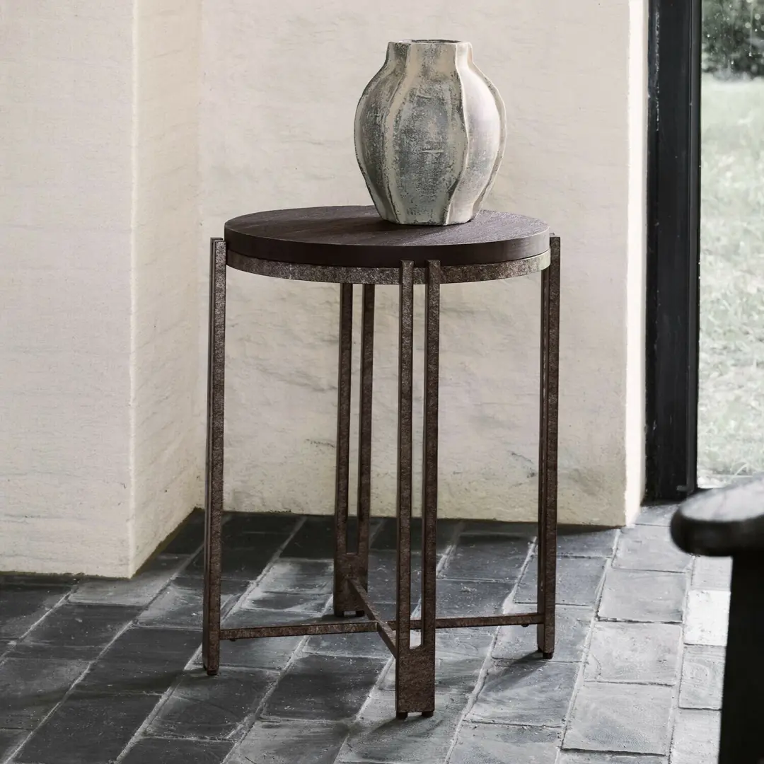 Loberon Rawside Bijzettafeltje 45cm - Antiekzwart - afbeelding 6 van 6