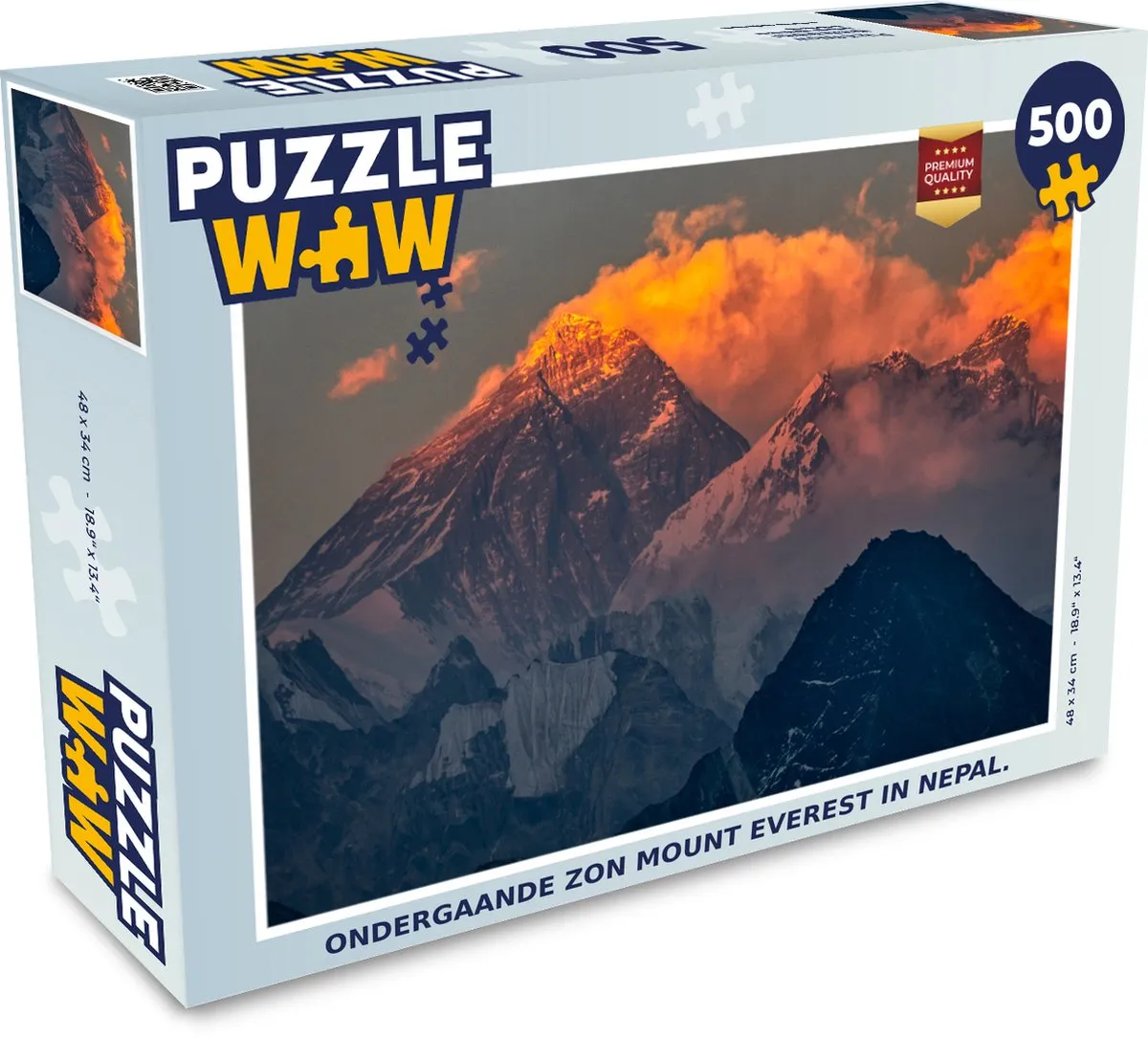 PuzzleWow Mount Everest Legpuzzel 500 Stuks - Multicolor
