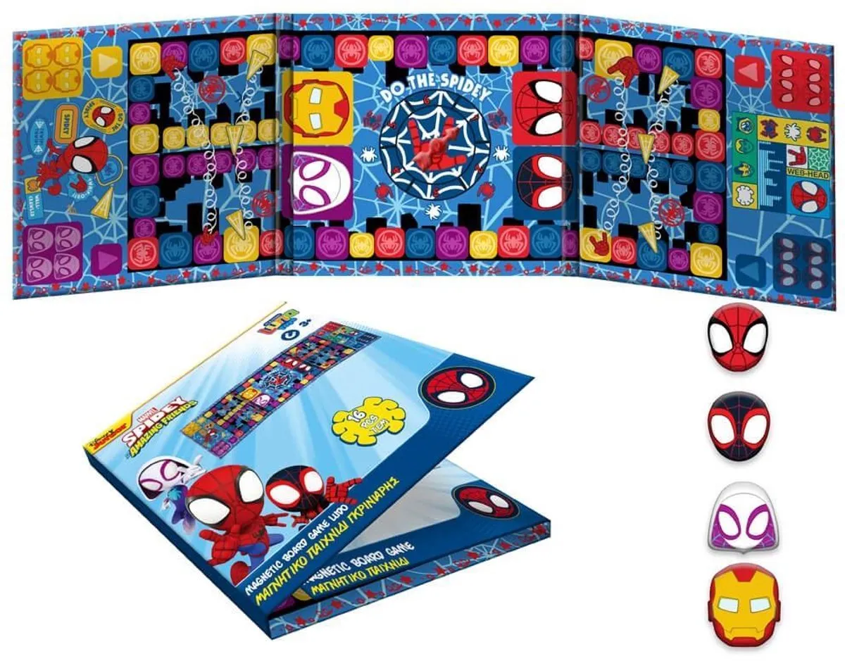 Spider-Man Magnetisch Ludo Bordspel 17,5x17,5cm