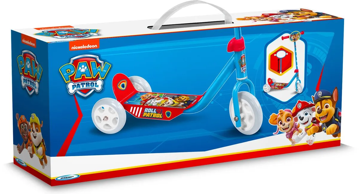 Nickelodeon Paw Patrol Kinderstep Junior 3-Wiel - Blauw/Rood