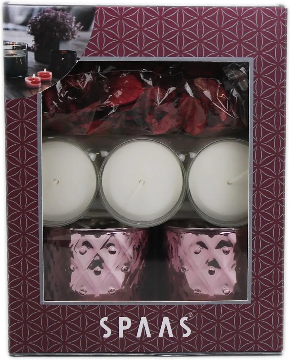 Giftbox Kerst 2 textuurglazen 3 refills en potpouri
