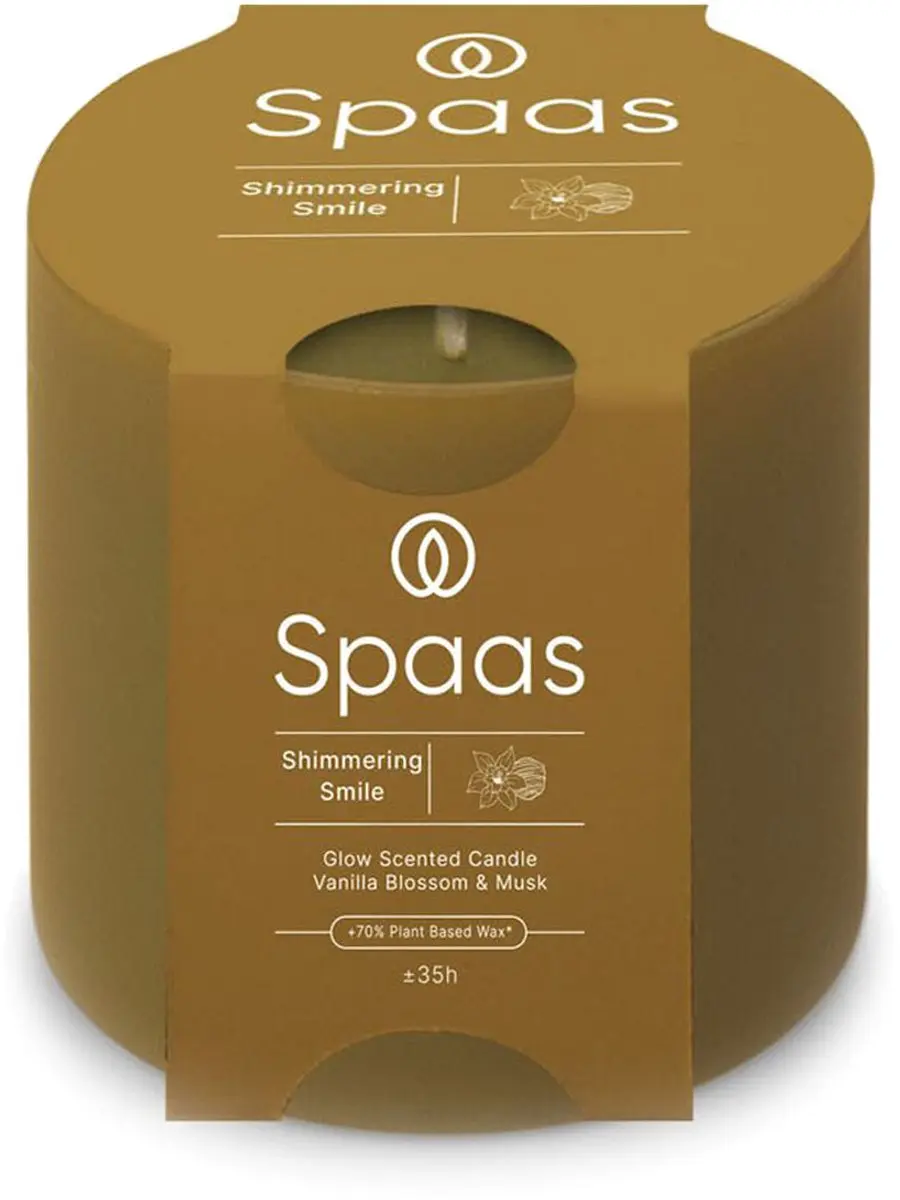 Spaas Glow Geurkaars Appel en Kaneel
