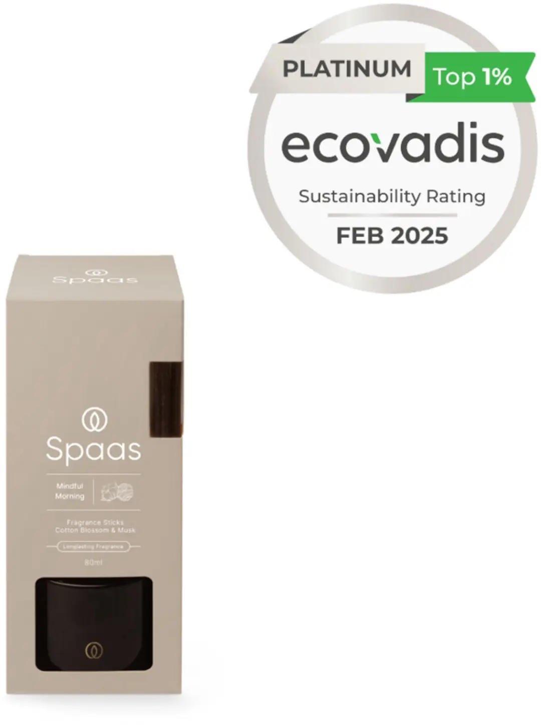 Spaas Geurstokjes Katoenbloesem en Muskus - 6x 80ml - afbeelding 3 van 6