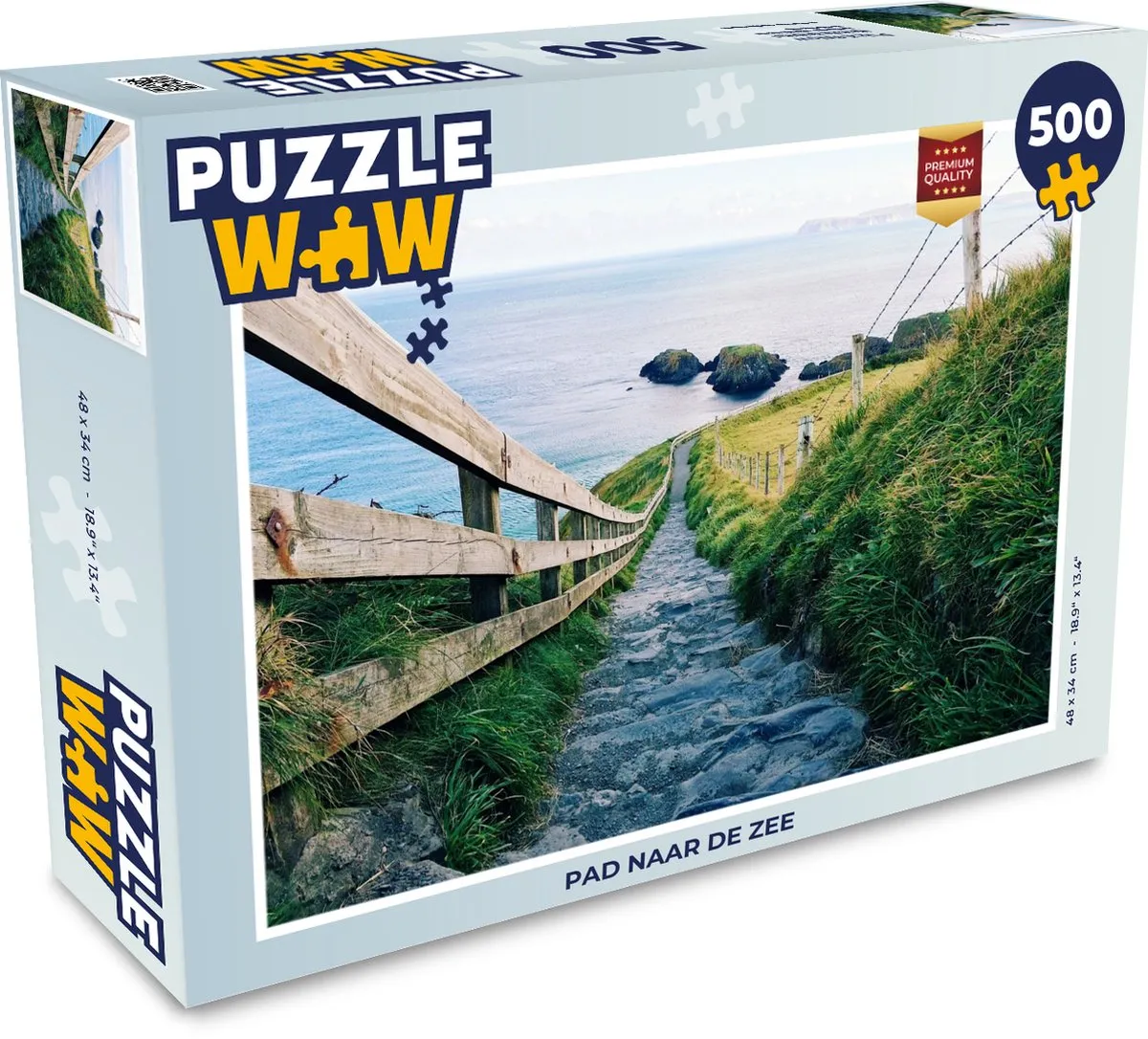 PuzzleWow Puzzel Pad naar de zee 500 Stuks