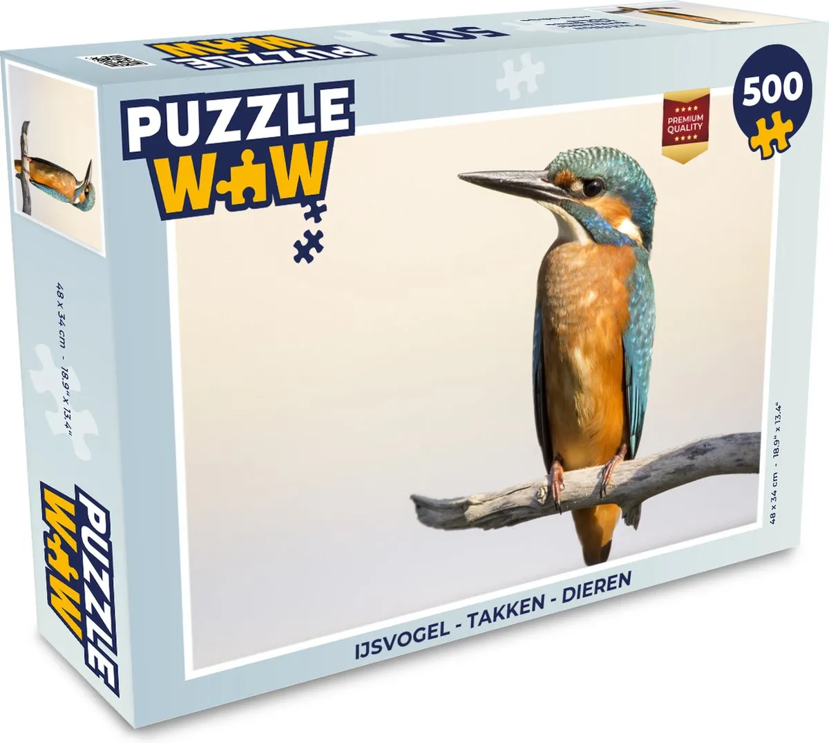 PuzzleWow IJsvogel Takken Dieren Legpuzzel 500 Stuks