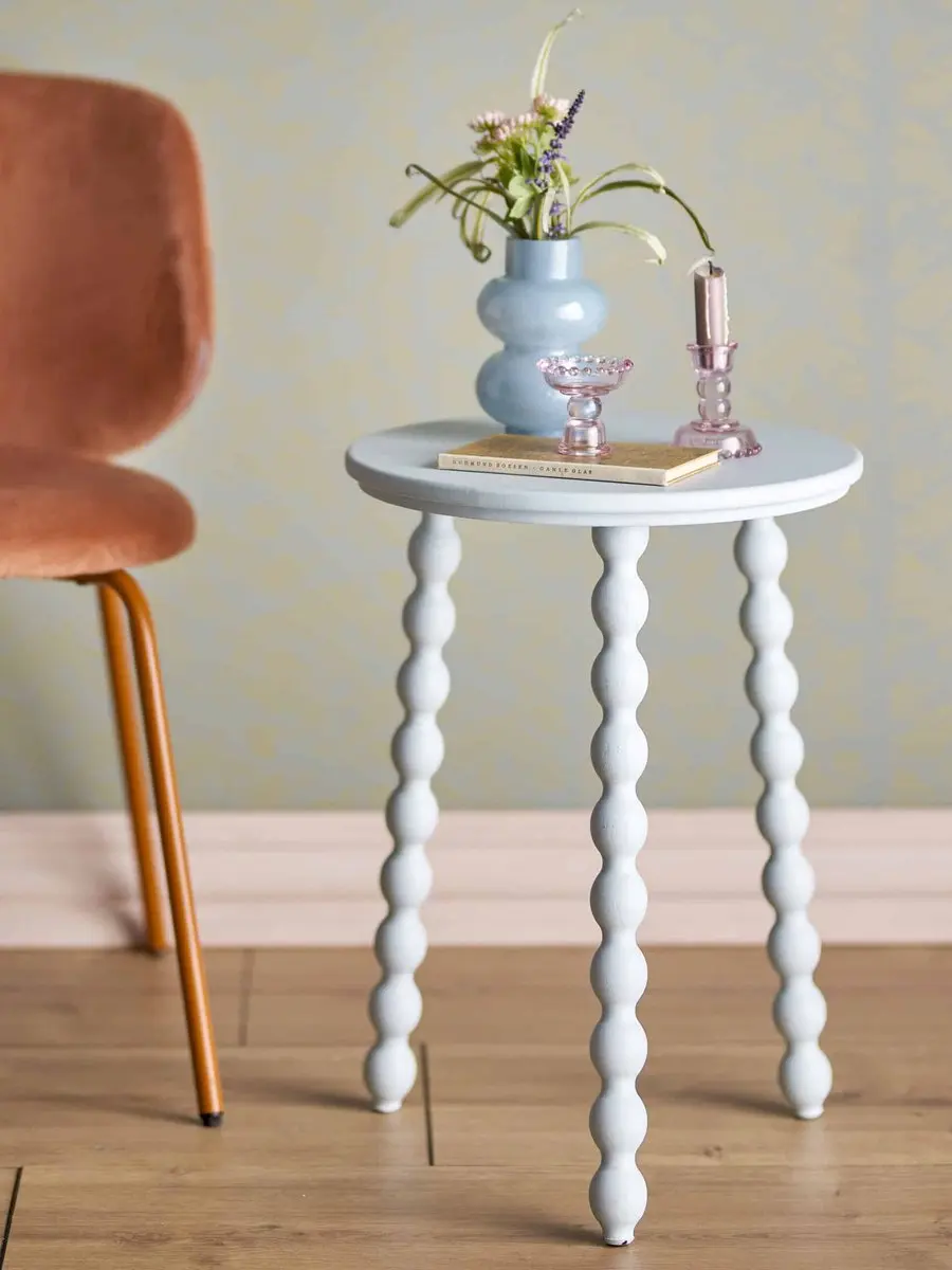 Bloomingville Salino Bijzettafel - 41cm - Blauw - afbeelding 2 van 4
