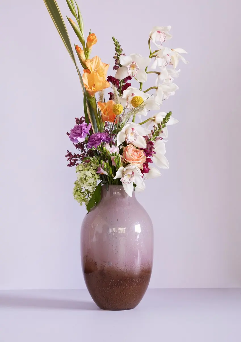 Hübsch Posy Vaas - Glas - 37cm - afbeelding 3 van 3