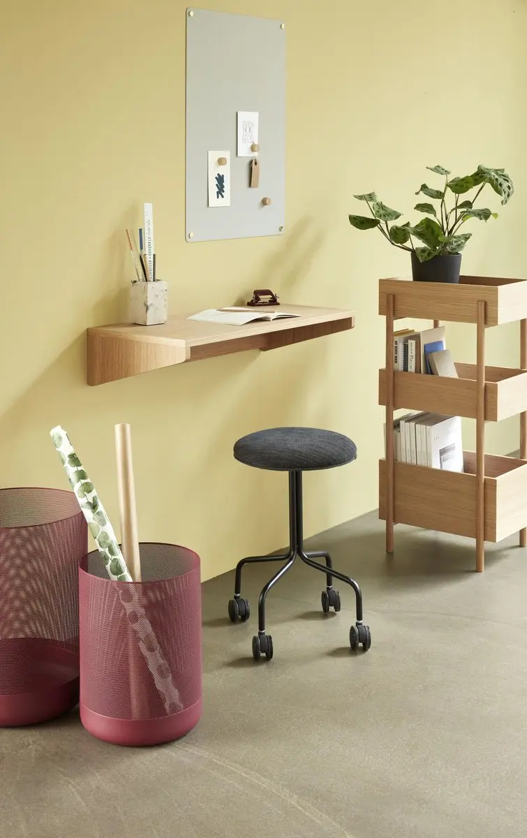Hübsch Eiken Wandbureau 80x35x20cm - 1 Persoon - afbeelding 2 van 6