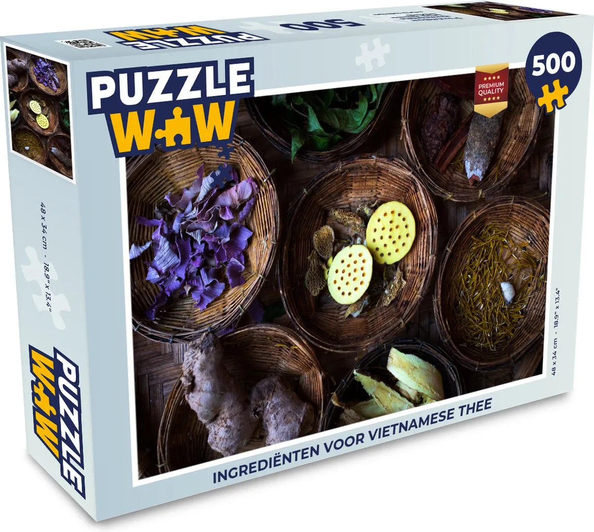 PuzzleWow Vietnamese Thee Legpuzzel 500 Stuks