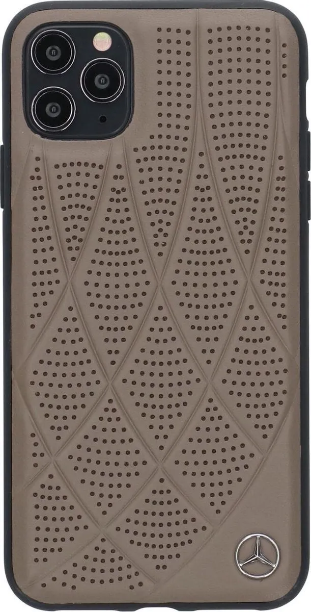 Mercedes-Benz iPhone 11 Pro Max Hoesje - Effen Bruin - afbeelding 2 van 6