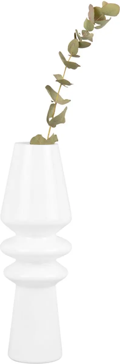 Present Time Sparkle Cone Vaas - Wit Ø9cm - afbeelding 4 van 6
