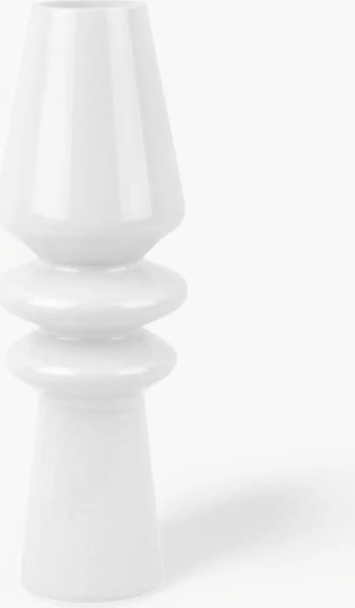 Present Time Sparkle Cone Vaas - Wit Ø9cm - afbeelding 6 van 6